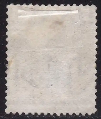 1885 FALKLAND - SG Nr. 7 1d hellklar gebraucht (Korkstempel) Wmk 1 R. WENDER DEFEKT