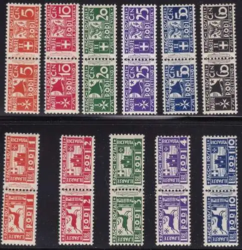 1934 Ägäis, PP 1/11 Verschiedene Motive MNH/**