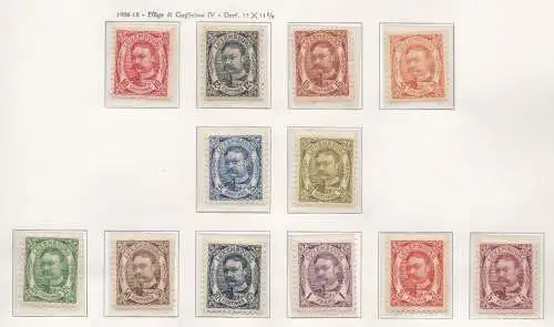 1906-08 LUXEMBURG , Nr. 74/85, Abbild Wilhelm IV., 12er Set, postfrisch**