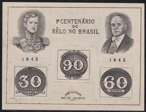 1943 BRASILIEN/BRASILIEN, Yvert BF Nr. 6 (*)