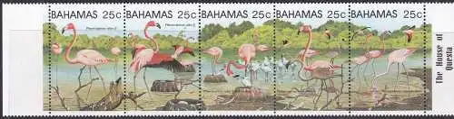 1982 Bahamas - Yvert n. 505/509 5 Werte im Streifen MNH/**