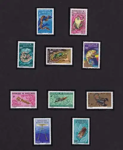 1962/65 HIGH VOLTA/HAUTE VOLTA - Animaux 35 val. MNH/**