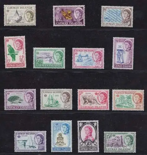 1962-64 CAYMAN ISLANDS - SG 165/179 Satz 15 MNH/**