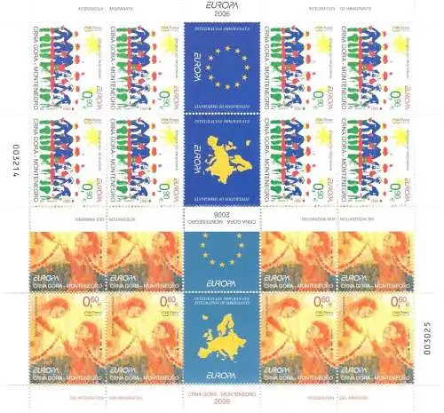 2006 EUROPA CEPT Montenegro - Crna Gora Minifoglio - MNH **