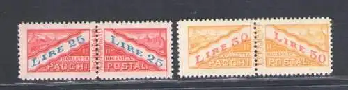 1946 San Marino, Postpakete Nr. 31/32, filigrane Krone, postfrisch**