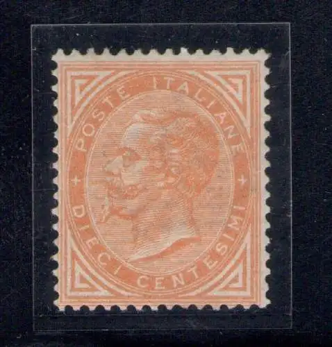 1867 Italia, n. 17T - Vittorio Emanuele II,10 Cent, MLH*