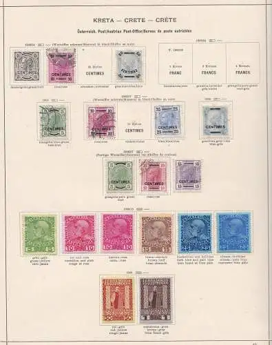 1898/1920 Griechenland - Sammelbeginn, 14 Blatt (9 Bilder) MLH/USED