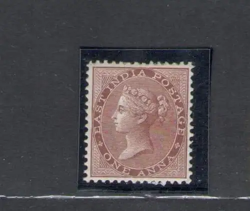 1865 Indien - Stanley Gibbson Nr. 58 - 1a. hellbraun, Effige Vittoria - MH*