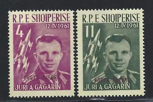 1962 ALBANIEN, Luftpost 63B MLH / * 64B MNH / **