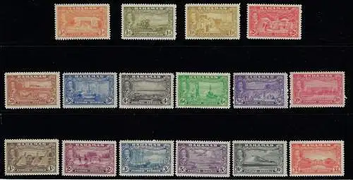 1948 BAHAMAS - Stanley Gibbons Nr. 178-193 - 16 Werte - postfrisch **