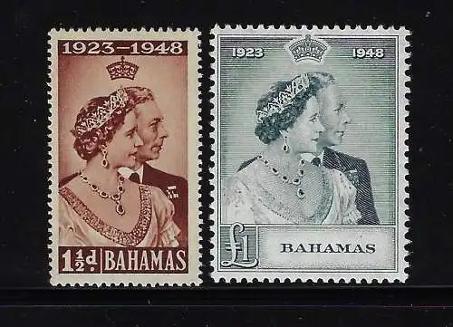 1948 BAHAMAS - Stanley Gibbons n. 194/95 - postfrisch**