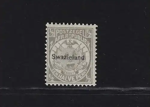 1889-90 Swasiland - Aufdruck Swazieland, Stanley Gibbons Nr. 4 - MNH **