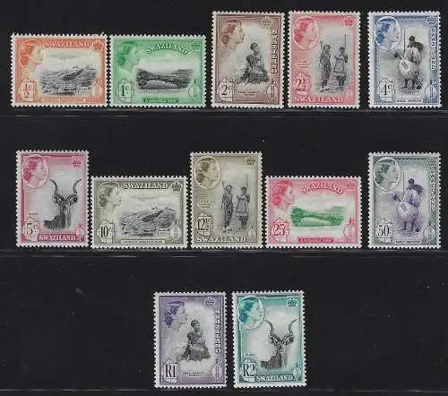 1961 Swasiland - Stanley Gibbons Nr. 78/89, postfrisch**