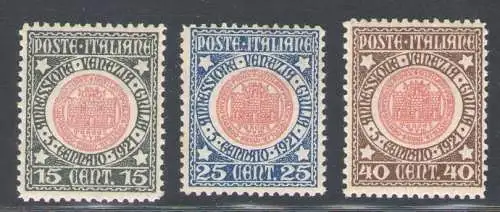 1921 Italien - Annexione Venezia Giulia, Centrati, n. 113/15 - postfrisch**