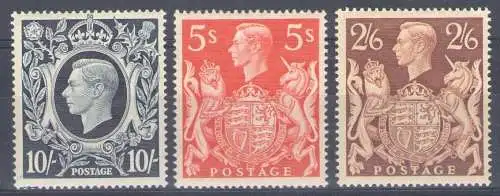 1939 Großbritannien, Nr. 224/226, 3 Werte, postfrisch**