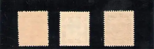 1927-30 DÄNEMARK, Postpakete - 3 Werte Nr. 1-3-4 postfrisch **