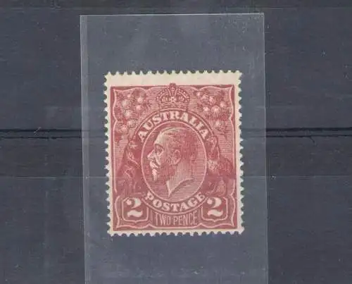 1927 AUSTRALIEN - SG 69 - 2 Pence rot postfrisch **