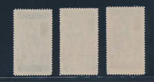 1946 Istrien und Slowenische Küste, Jugoslawische Besetzung, Steuermarken, 3 hohe Werte, feine Zahlen, Raybaudi-Zertifikat, postfrisch**