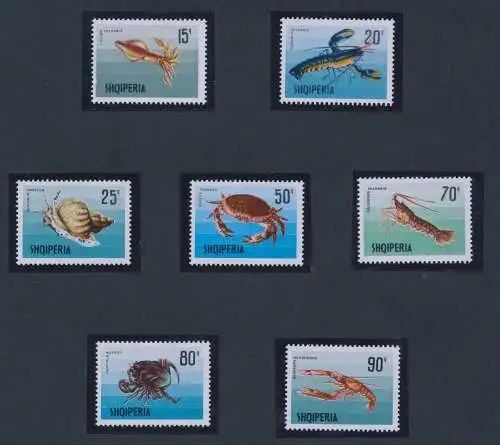 1968 ALBANIEN, Meeresfauna, Nr. 1299/05, postfrisch**