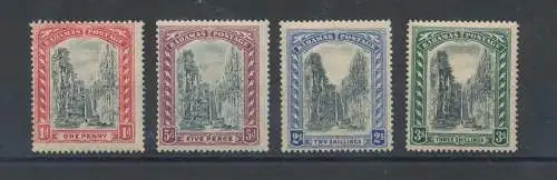 1901-03 BAHAMAS - SG 58/61, 4 Werte, MNH** - MLH*