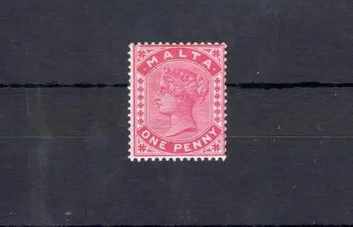 1885 MALTA, Stanley Gibbons Nr. 21 - 1 Penny Rose - MNH **