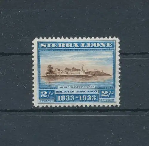 1933 Sierra Leone - Stanley Gibbons Nr. 177 - 2 Scellini braun und hellblau - postfrisch **