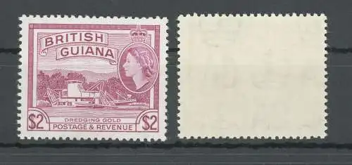 1961 British Guayana - Stanley Gibbons Nr. 344 - 2$ deep mauve - MNH **