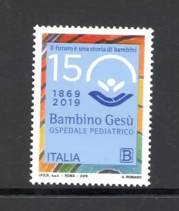 2019 Italien - Republik - Krankenhaus Bambin Gesù - Gemeinschaftsausgabe mit Vatikan - postfrisch **