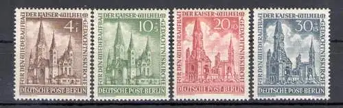 1953 Deutschland - Berlin - Kirche zur Erinnerung an Kaiser Wilhelm - Yvert Nr. 92-95 - postfrisch **