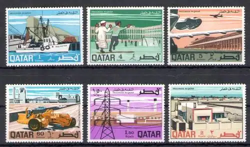 1969 QATAR, SG Nr. 276/81 - Fortschritt in Katar - postfrisch**