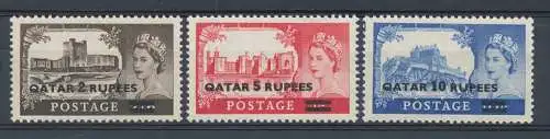 1957-59 KATAR - Stanley Gibbons Nr. 13/15 - postfrisch**