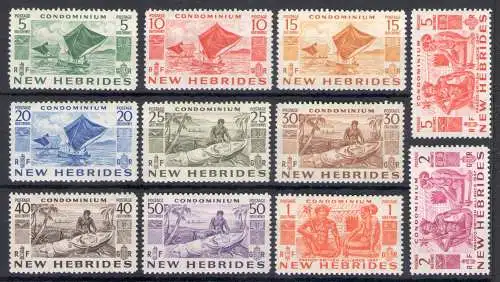 1953 Neue Hebriden - Stanley Gibbons Nr. 68/73 - Neue Währung - MNH**