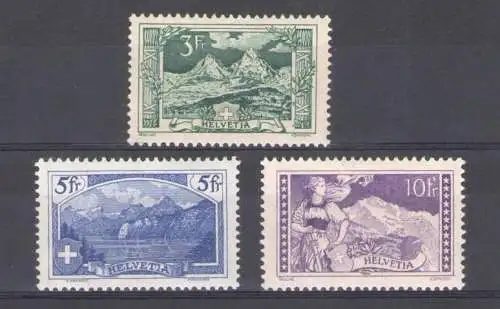 1914 SCHWEIZ, Schweizer Bergblick - Nr. 142/44 - postfrisch**