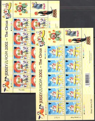 2002 EUROPA CEPT, Trikot Nr. 2 Minifogli - MNH **