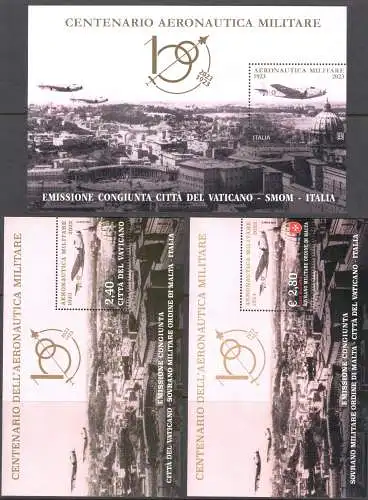 2023 Italien - Vatikan - Smom - Centenario Aeronautica Militare - Neu - MNH **