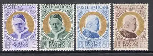 1951 Vatikan, Seligsprechung von Pius X. Nr. 145/48 - postfrisch**