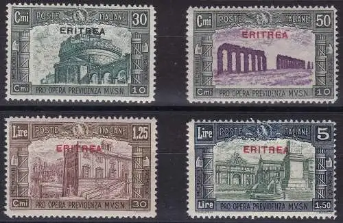 1930 ERITREA, Miliz III, Nr. 170/173, postfrisch**