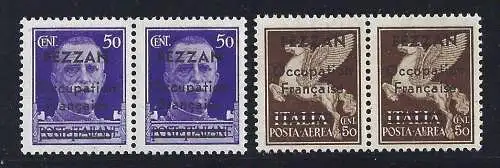 1943 FEZZAN - Luftpost, Nr. 1 Abkürzung A. Diena + PA 1 MNH **