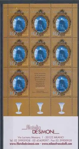 2001 EUROPA CEPT Slovenia/Slovenija Minifoglio Acqua MNH