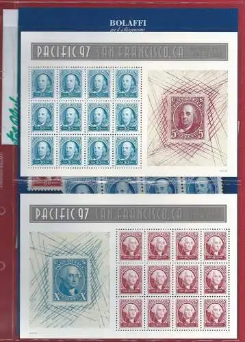 1997 Ausstellung Pacific 97 - BF 39/40 Bogen à 12 MNH **