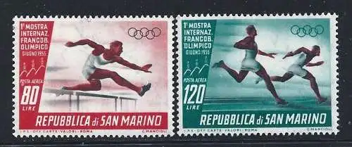 1955 SAN MARINO, PA 114/115 Olympische Briefmarke MNH/**