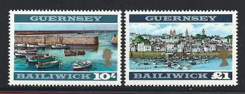 1969 GUERNSEY, Nr. 17a/18A Ansicht diverse Zähnungen MNH/**