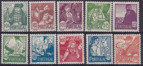 1941 Portugal - Nr. 616/625 - 10 Werte - postfrisch**