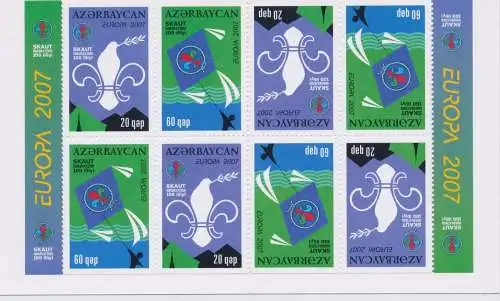 2007 EUROPA CEPT Aserbaidschan, stammt aus Libretto - MNH **