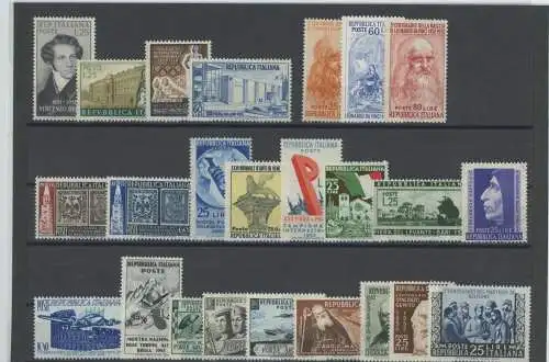 1952-1955 Super Offerta, Italien Republik, postfrisch, komplette Jahrgänge - Posta Ordentaria + Posta Aerea + Express - MNH **