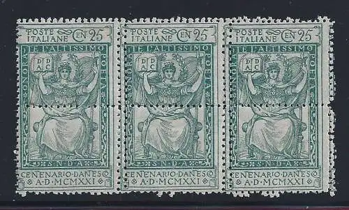 1921 KÖNIGREICH, Nr. 117pb DREIZAHNSTREIFEN MNH / ** VIELFALTe #039;