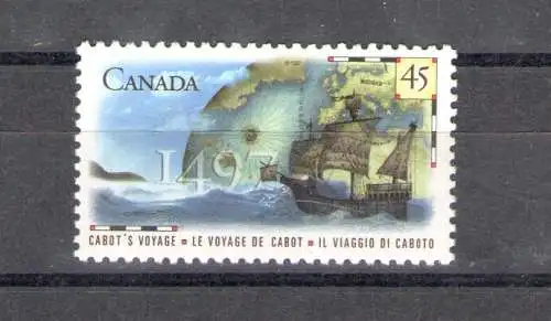 1997 Canada 500. Jahrestag der Landung von Giovanni Caboto in Kanada Gemeinsame Ausgabe - 1 Wert MNH **