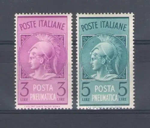 1947 Italien - Republik, Luftpost 2 Val gute Zentrierung Nr. 18/19 postfrisch**