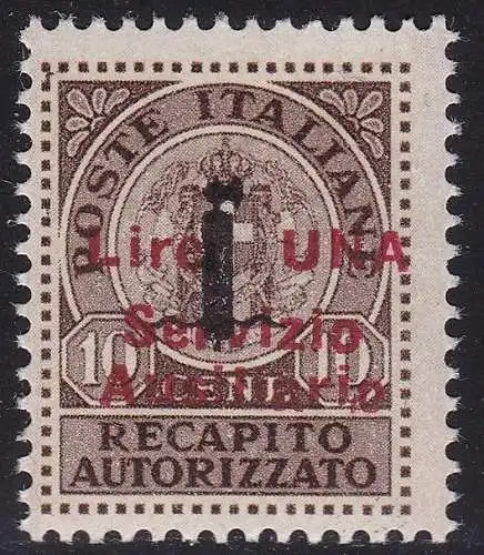 1945 GUDIZZOLO, Nr. 2 1 l. auf 10c. bruno MNH/**