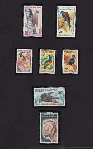 1962/65 HIGH VOLTA/HAUTE VOLTA - Animaux 35 val. MNH/**